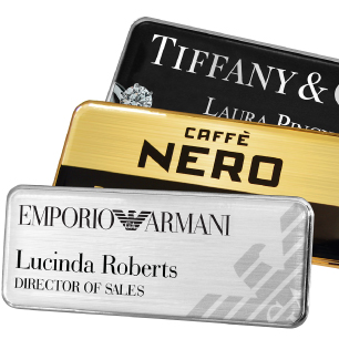 Aluminum Name Badges  Reusable Metal Name Tags